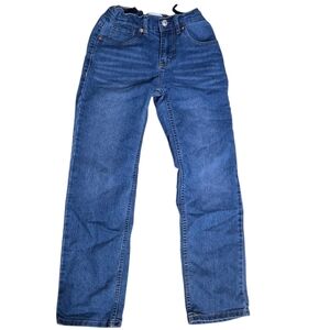 Levis 514 Jeans Boys 12R 26x27 Blue Denim Adjustable Waist Straight Youth